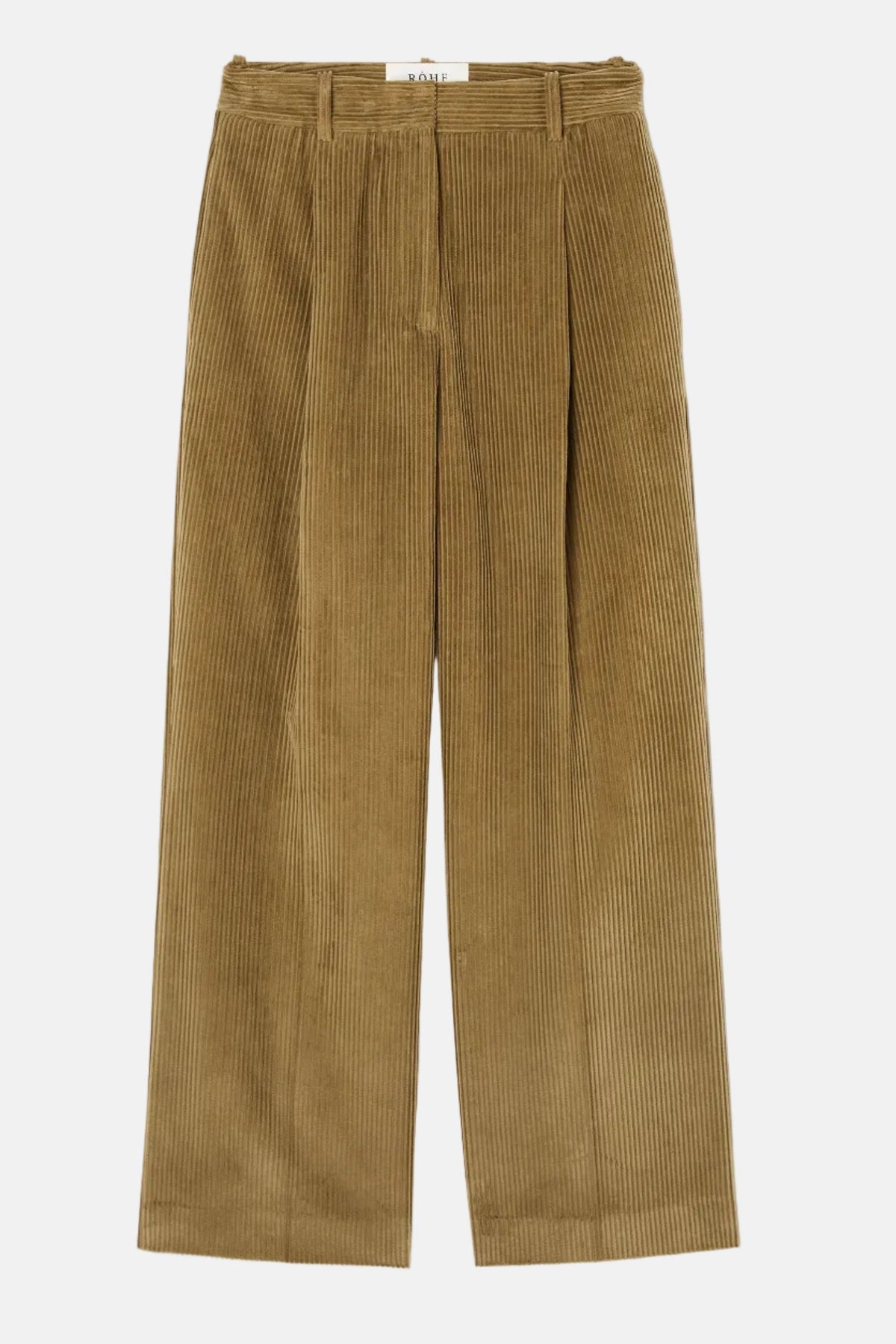 R贸he Ted Low Waist Corduroy, Beige, Hose